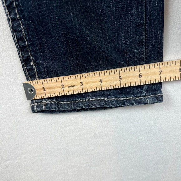 TradeMark H Embellished Jeans Womens‎ 7/8 29 Dark Wash Denim Straight - Picture 9 of 10